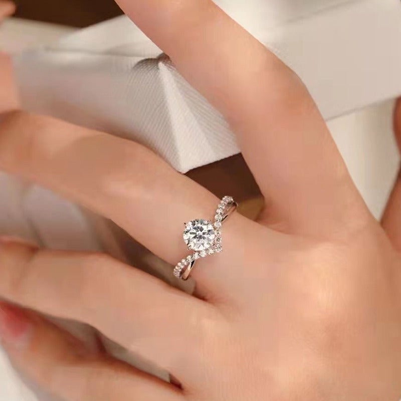 Engagement Ring – Sterling Plated Promise Ring for Women